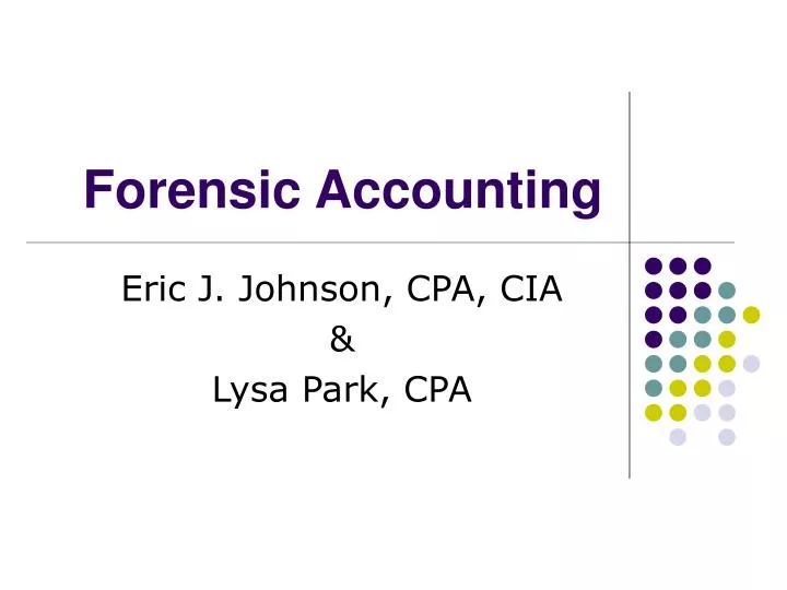 forensic accounting