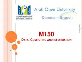 M150 Data, Computing and Information