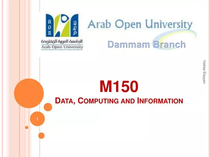 m150 data computing and information