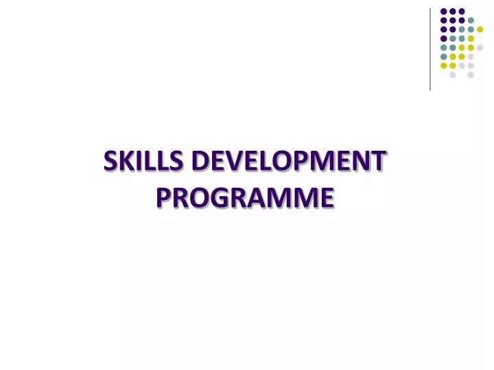 skills development programme