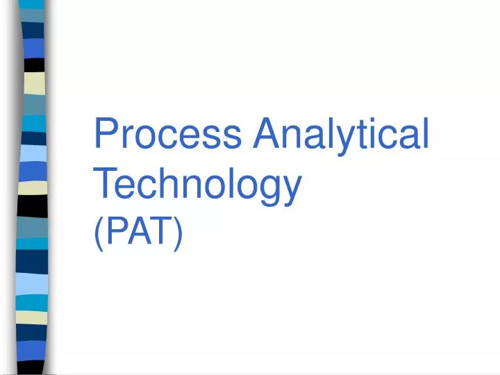 process analytical technology pat