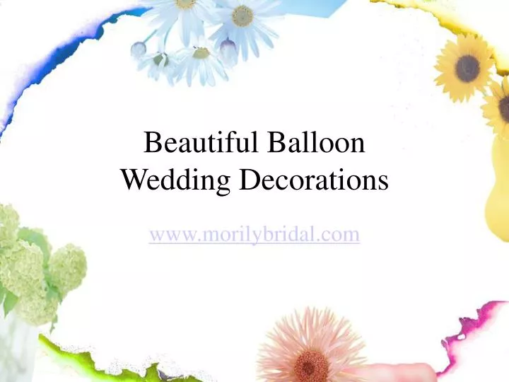 beautiful balloon wedding decorations