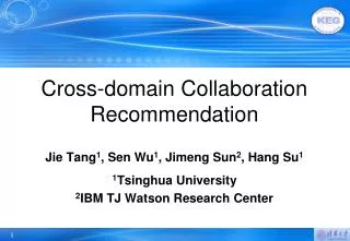 Cross-domain Collaboration Recommendation