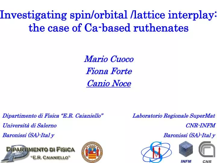 investigating spin orbital lattice interplay the case of ca based ruthenates