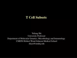 T Cell Subsets