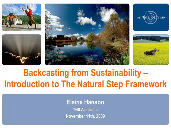 backcasting from sustainability introduction to the natural step framework