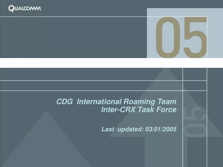 cdg international roaming team inter crx task force