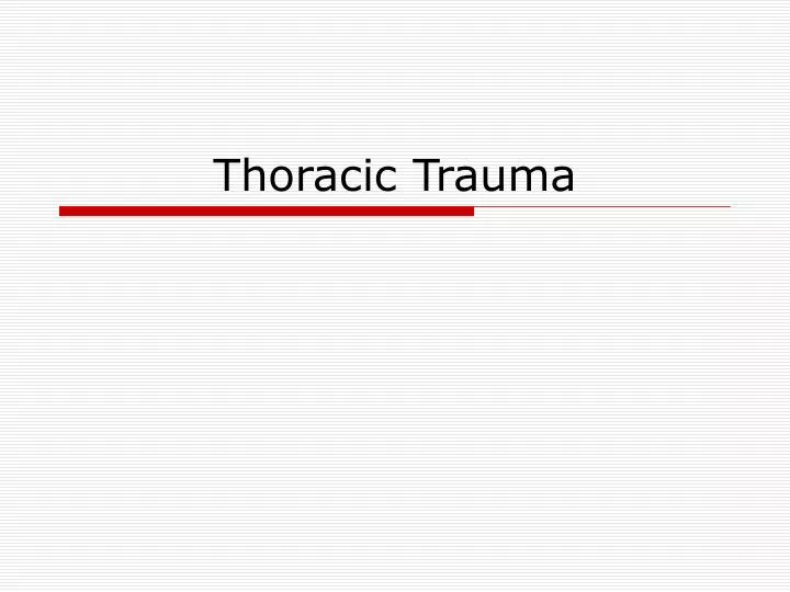 thoracic trauma
