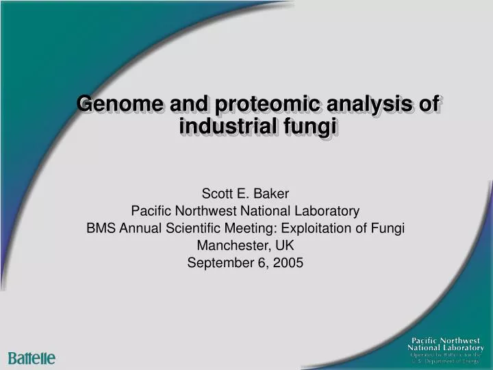 genome and proteomic analysis of industrial fungi