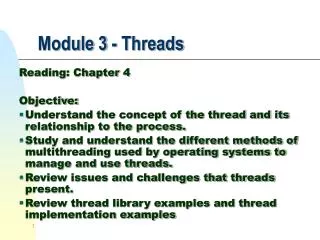 Module 3 - Threads