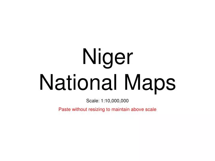 niger national maps