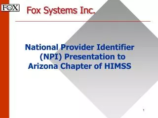 Fox Systems Inc.