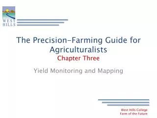 The Precision-Farming Guide for Agriculturalists Chapter Three