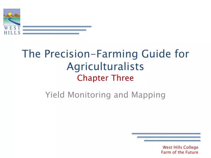 the precision farming guide for agriculturalists chapter three
