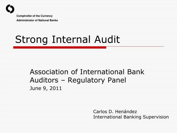 strong internal audit