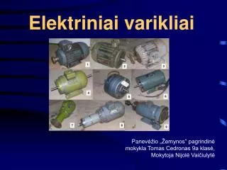 elektriniai varikliai