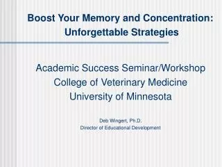 Boost Your Memory and Concentration: Unforgettable Strategies