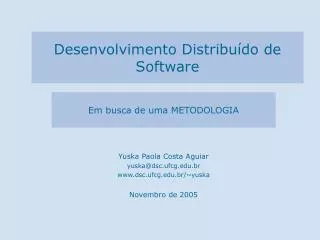 desenvolvimento distribu do de software