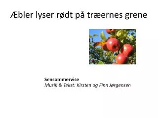 bler lyser r dt p tr ernes grene