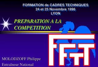 preparation a la competition