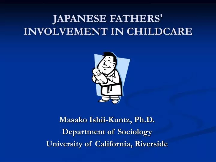 japanese fathers involvement in childcare