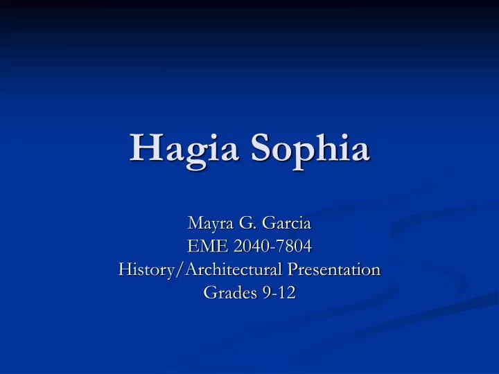 hagia sophia