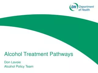 Alcohol Treatment Pathways
