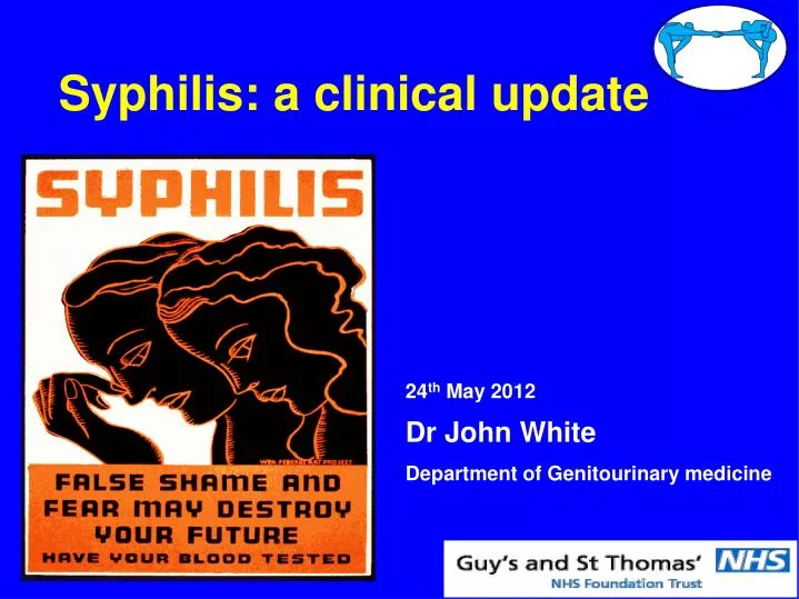 syphilis a clinical update