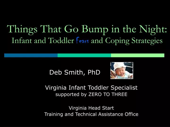 things that go bump in the night infant and toddler fears and coping strategies