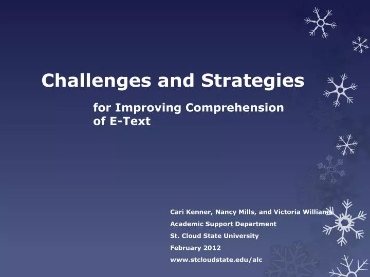 challenges and strategies