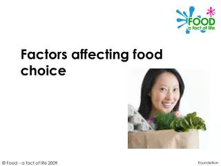 factors affecting food choice