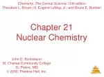 Nuclear Chemistry - slide 1