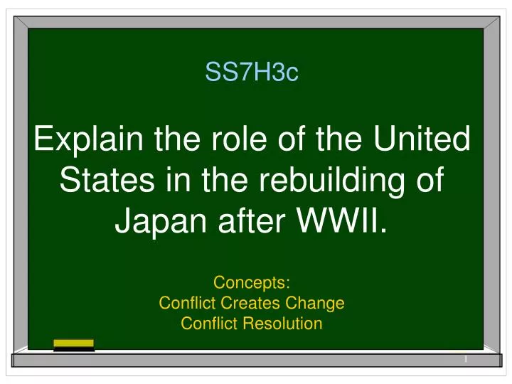 ss7h3c explain the role of the united states in the rebuilding of japan after wwii
