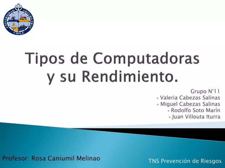 tipos de computadoras y su rendimiento