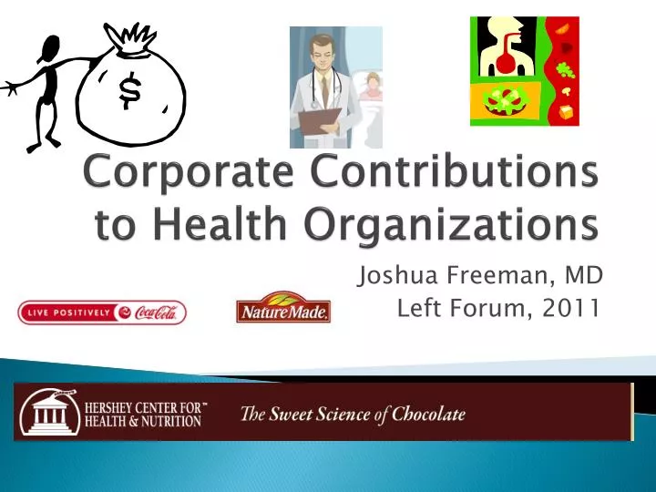 corporate contributions to health organizations