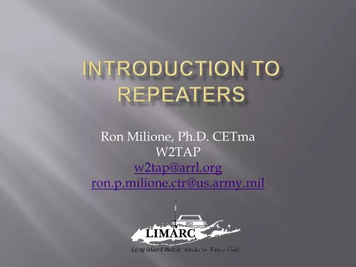 introduction to repeaters