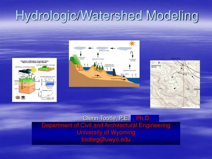 hydrologic watershed modeling