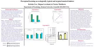 Perceptual learning on ecologically typical and atypical musical timbres