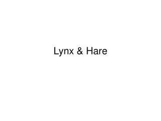 Lynx &amp; Hare