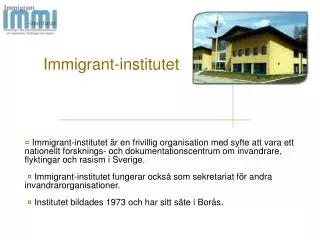 Immigrant-institutet