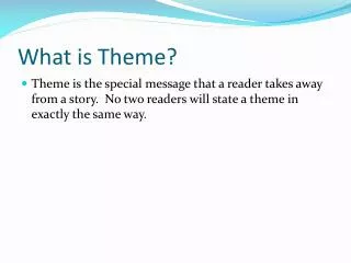 What is Theme?