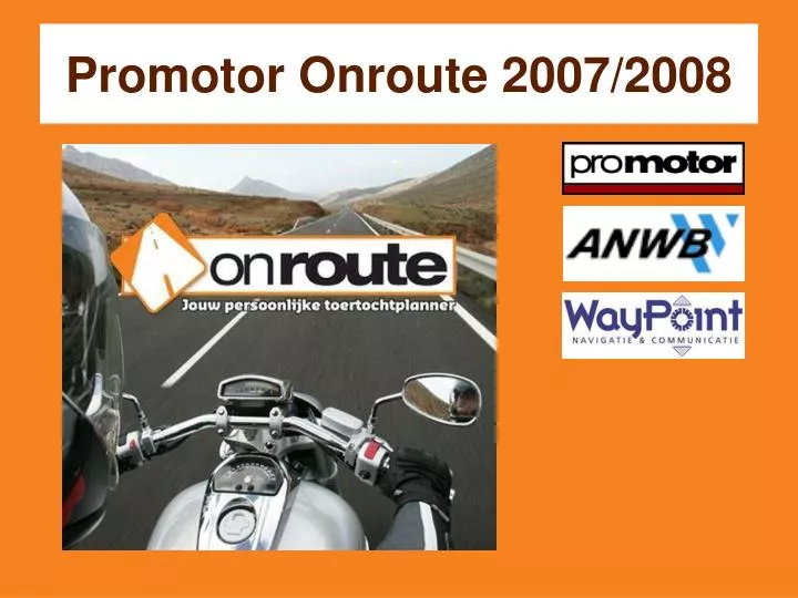 promotor onroute 2007 2008