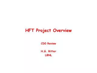 HFT Project Overview