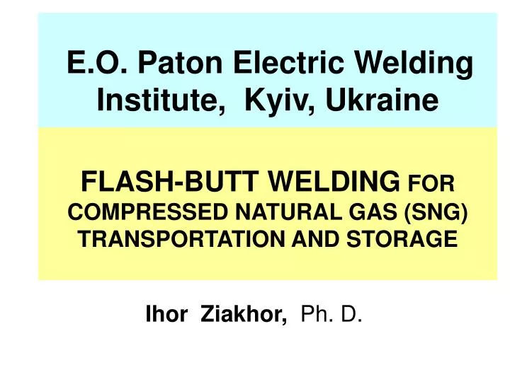 e o paton electric welding institute kyiv ukraine