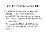 PPT - CHAPTER 6 Field Effect Transistors (FETs) PowerPoint Presentation ...