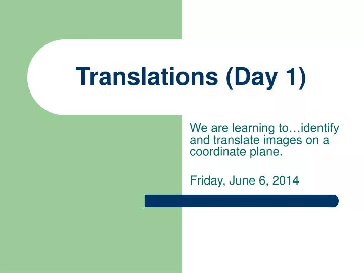 translations day 1