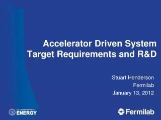 Accelerator Driven System Target Requirements and R&amp;D