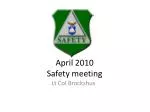 April 2010 Safety meeting - slide 1