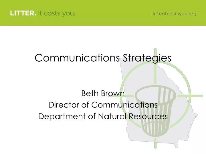 communications strategies