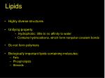 Lipids - slide 1